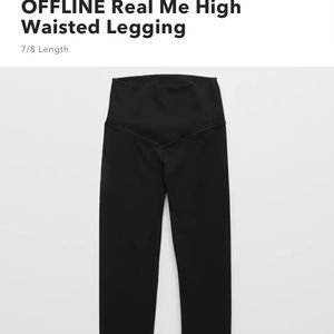 Aerie OFFLINE Real Me 7/8 legging hi-rise Size: Large Short. Worn once